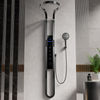 Gun Grey Rain Shower Kit Digital Shower Head System Wall Mounted Multiple Functions with LCD Display Shower Valve