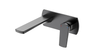 Gunmetal Grey Wall Mount Bathroom Sink Faucet Modern Toilet Vessel Faucet Single Handle