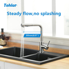 Kitchen Faucet with Pull-Out Sprayer, 360° Swivel Mixer Faucet with Magnetic Docking, Stainless Steel Hot And Cold Single Lever Kitchen Sink Faucet with 2 Water Modes