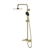 Golden Shower System 3 Modes Hand Shower, 3 Function Bathtub Shower Faucet Brass Valve, Shower Head, Wall Mount