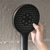 Matte Black Shower System with Rain Shower Head And Hand Shower Bathroom Luxury Shower Faucet Set, Wall Mounted