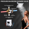 Electroplated Tub Shower Faucet, Bathtub Faucet with 8" Shower Head And Tub Spout, Single Handle Tub And Shower Trim