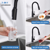 Black kitchen faucet 3 spray effects Kitchen faucet with filter Penetration single lever sink mixer Kitchen faucet with retractable hose
