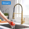 Gold Kitchen Faucet, 360° Swivel Gold Kitchen Faucet with Hose, Faucet with Pull-out Sprayer for Kitchen Sink Hot And Cold Accessories