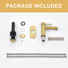 Brushed Gold Bathroom Faucet, 360° Swivel Filter Faucet Basin Faucet Filter Removes Heavy Metals And Hard Water