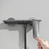 Gunmetal Grey Single Function Shower Hand Shower, High Pressure Shower, 3 Spray Settings, with Tub Spout Height Adjustable Shower Head