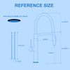 Single Handle Kitchen Sink Faucet, Commercial Kitchen Faucet with Pull-down Spray