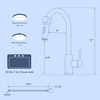 Modern Smart Matte Black Kitchen Stainless Steel Faucet