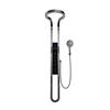 Gun Grey Rain Shower Kit Digital Shower Head System Wall Mounted Multiple Functions with LCD Display Shower Valve