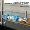 Kitchen Faucet with Pull-Out Sprayer, 360° Swivel Mixer Faucet with Magnetic Docking, Stainless Steel Hot And Cold Single Lever Kitchen Sink Faucet with 2 Water Modes