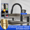 Black High Arc Individual Handle Ceramic Valve Cartridge Kitchen Sink Faucet