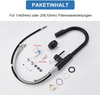 Black kitchen faucet 3 spray effects Kitchen faucet with filter Penetration single lever sink mixer Kitchen faucet with retractable hose