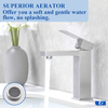 Brushed Nickel Bathroom Faucet, Modern Single Handle Bathroom Sink Faucet, Bathroom Stainless Steel Faucet