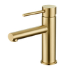 Brushed gold bathroom faucet, 360° rotating faucet basin faucet