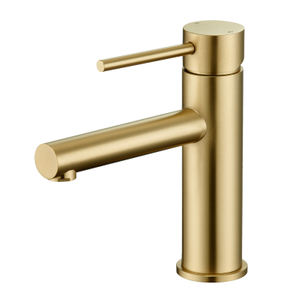Brushed gold bathroom faucet, 360° rotating faucet basin faucet