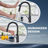 Modern Smart Matte Black Kitchen Stainless Steel Faucet
