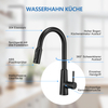Black kitchen faucet 3 spray effects Kitchen faucet with filter Penetration single lever sink mixer Kitchen faucet with retractable hose